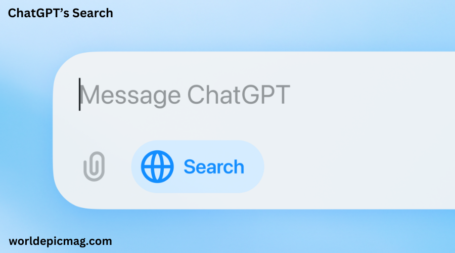 ChatGPT search function illustration, highlighting its AI-driven real-time information retrieval capabilities.